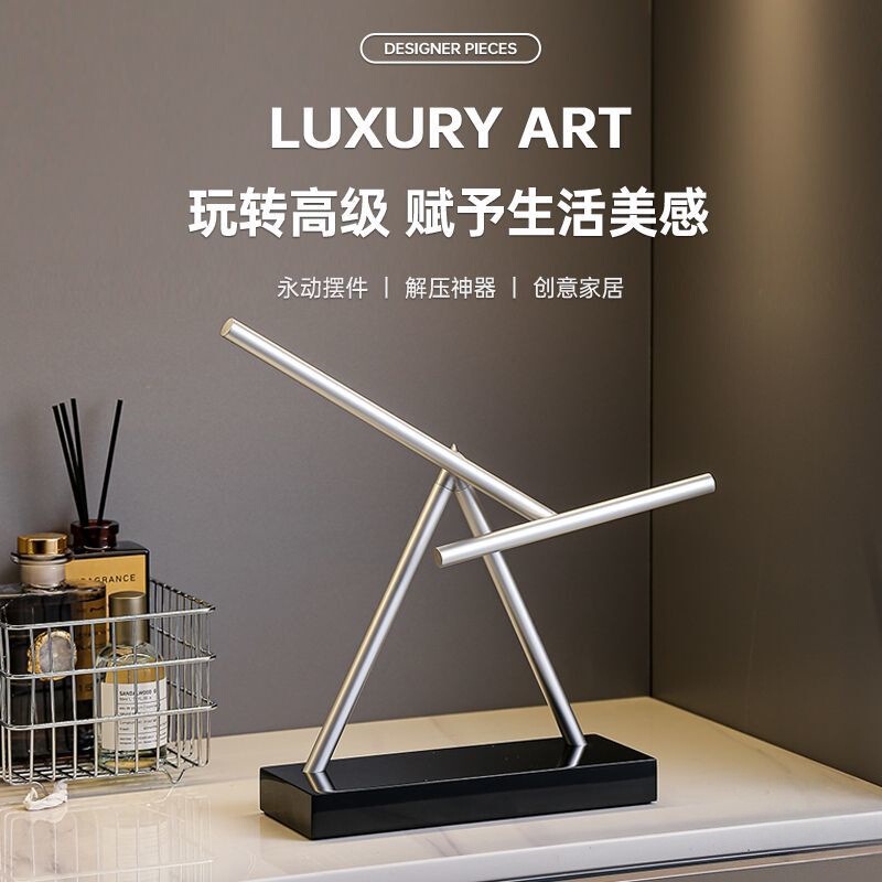 Fortune-Turning Tv Cabinet Chaotic Perpetual Motion Machine Light Luxury Creative Desktop Ornament Gift for Leaders and Colleagues to Relieve Stress Fortune-Turning Tv Cabinet Chaotic Perpetual Motion Machine Light Luxury Creative Desktop Ornament Gift for Leaders and Colleagues to Relieve Stress