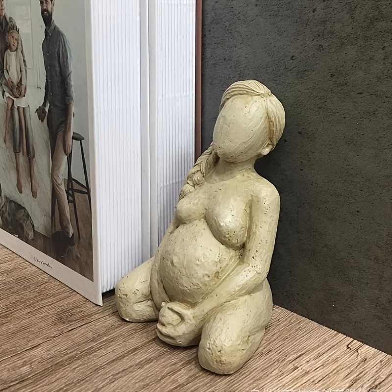 Cross-Border Hot Imitation Mud Sculpture Pregnancy Trilogy Home Bedroom Living Room Dining Room Desktop Decoration Character Small Ornaments