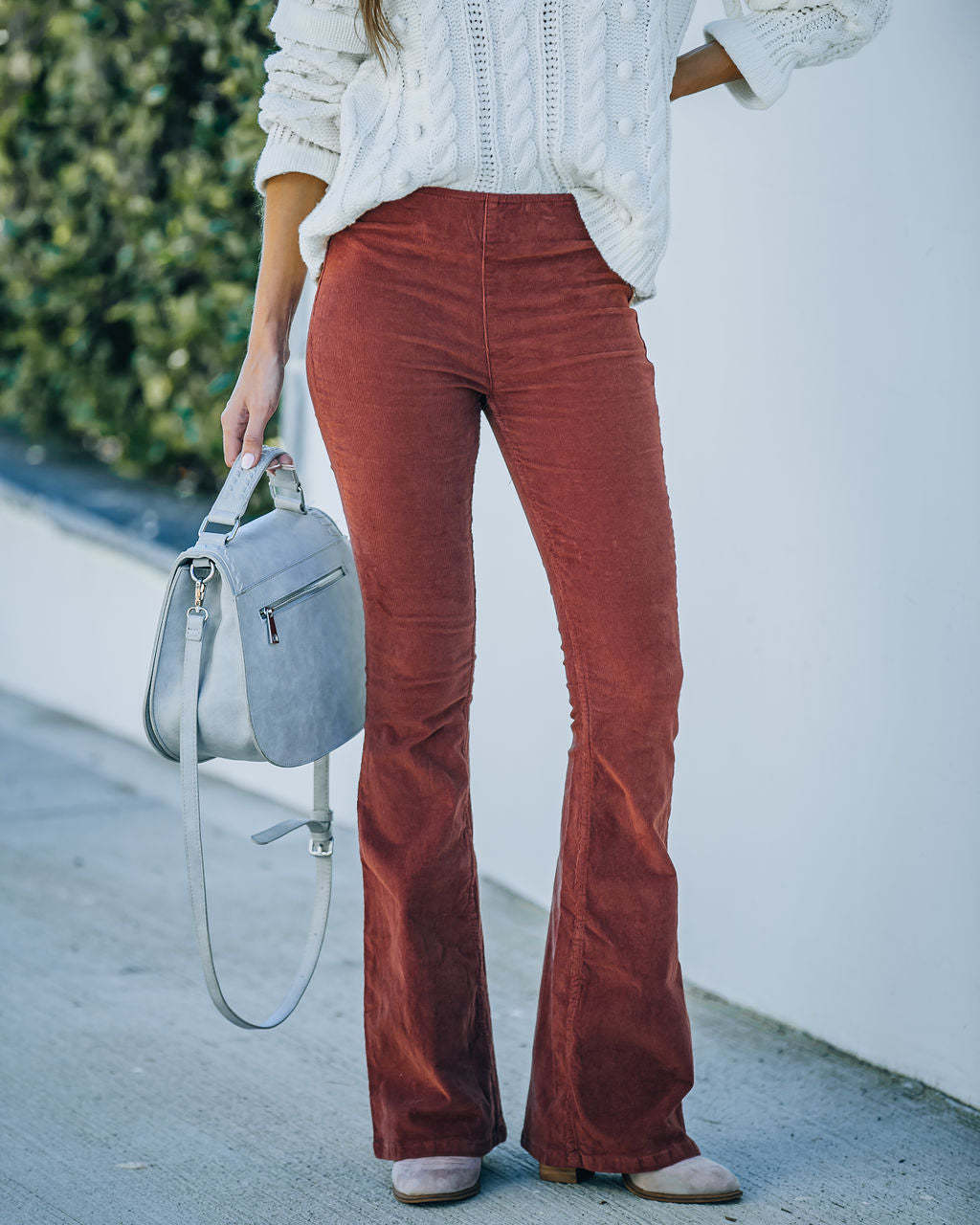 Femmes Du Quotidien Rue Décontractée Couleur Unie Toute La Longueur Pantalon Évasé display picture 5