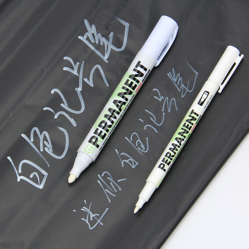 LeTuo PM9905 white waterproof permanent marker with ink refill, large tip, single tip, wholesale