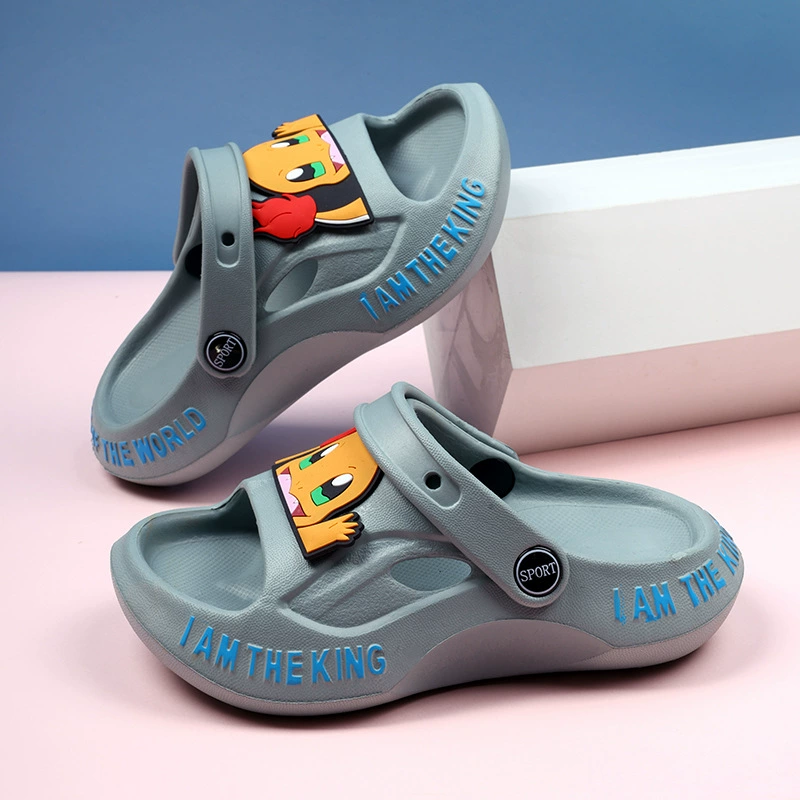 Cartoon cute children's summer slippers, non-slip slide indoor