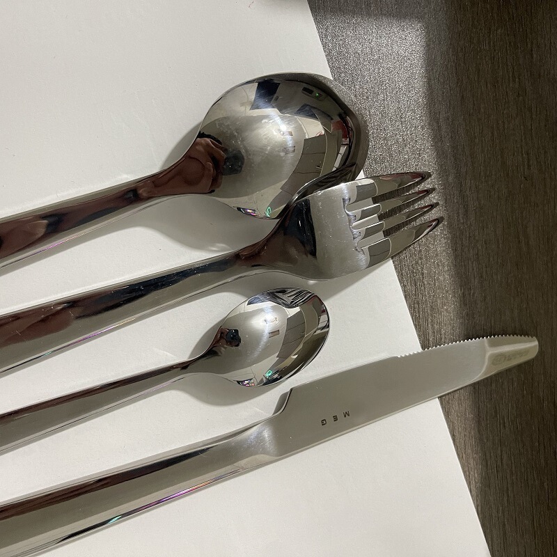 现货（斯m格）不锈钢高级餐勺甜品勺餐具西餐牛排4件套不西餐刀叉|undefined