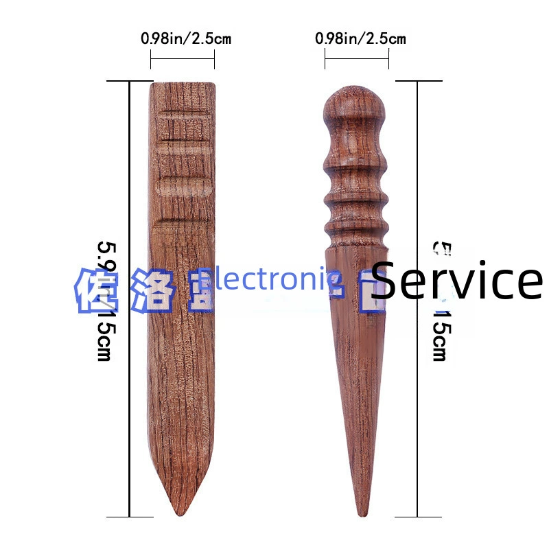 Sandalwood 花 黑 黑 黑 黑 黑 黑 黑 黑 边 Practicing rod handmade DIY leather tool