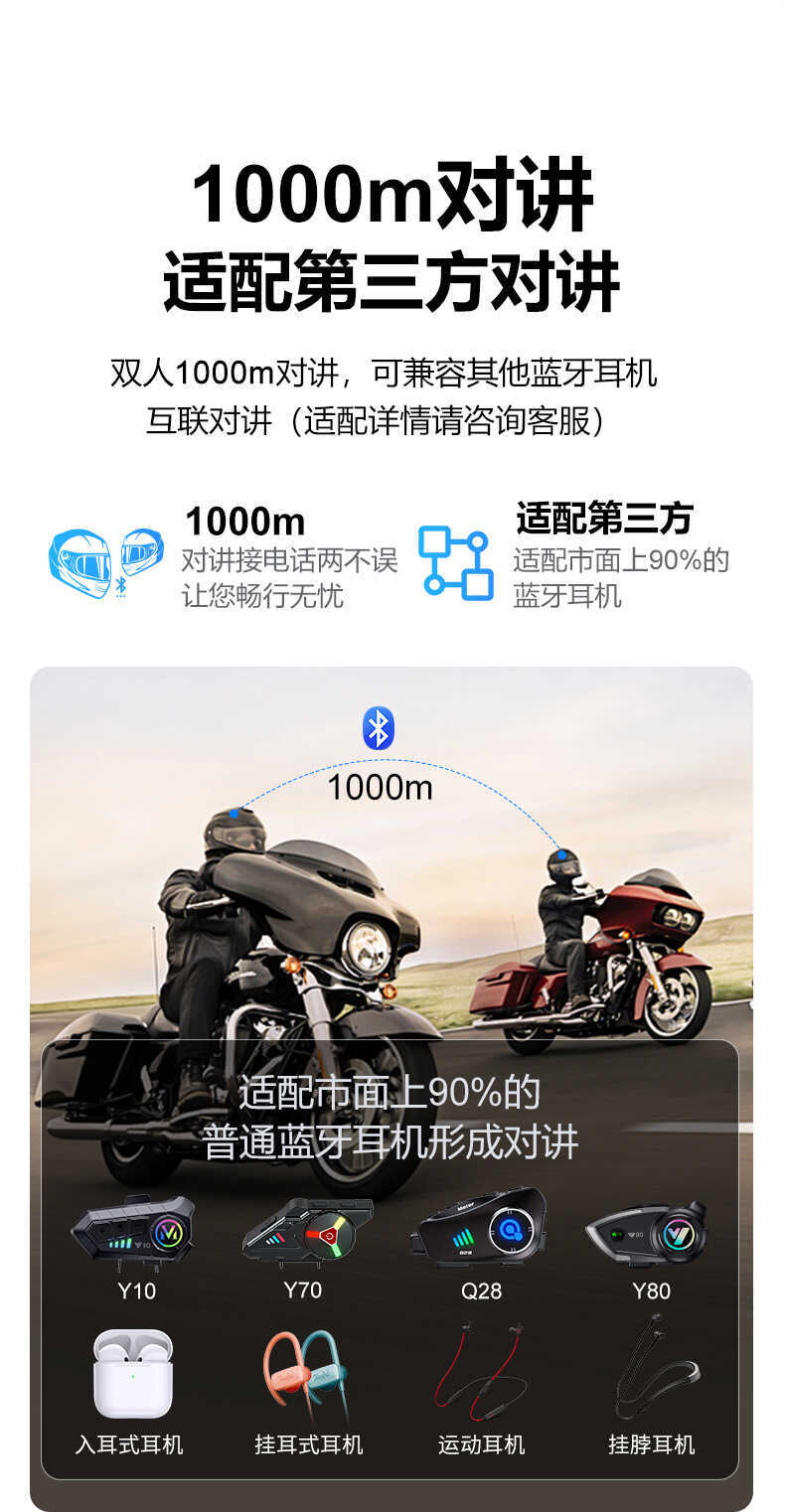 Q28 helmet Bluetooth headset motorcycle intelligent noise reduction HD waterproof driving recorder super outdoor riding