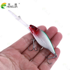 HENGJIA Fishing Lure for Spinning Tackle, 8-color Long-tailed Popper Lure, 11cm Minnow Fishing Bait