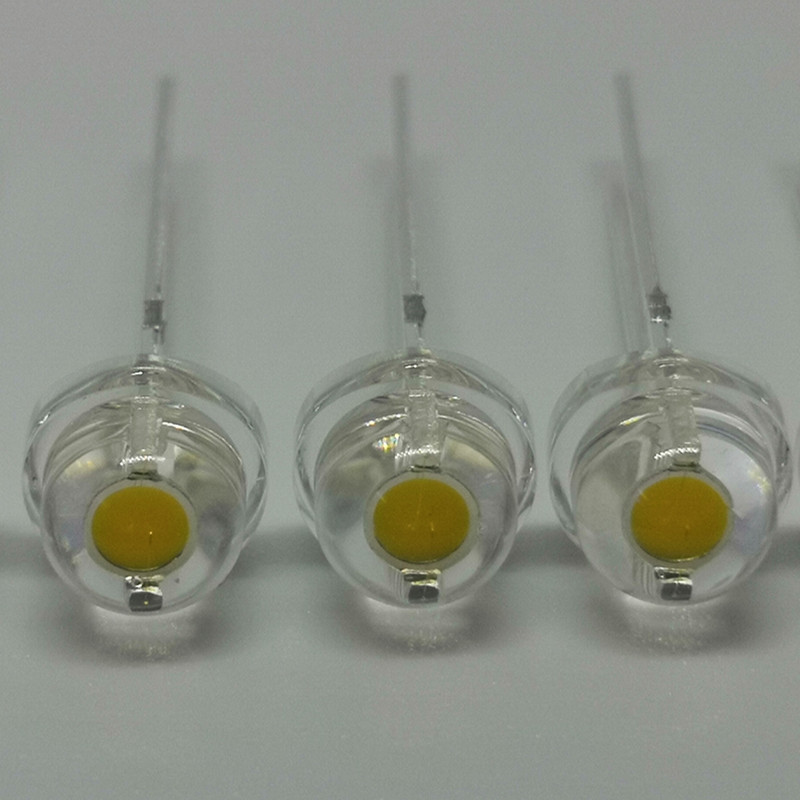 现货供应 F5草帽白灯7-8LM 大量批LED灯珠草帽0.2瓦高亮白光灯珠