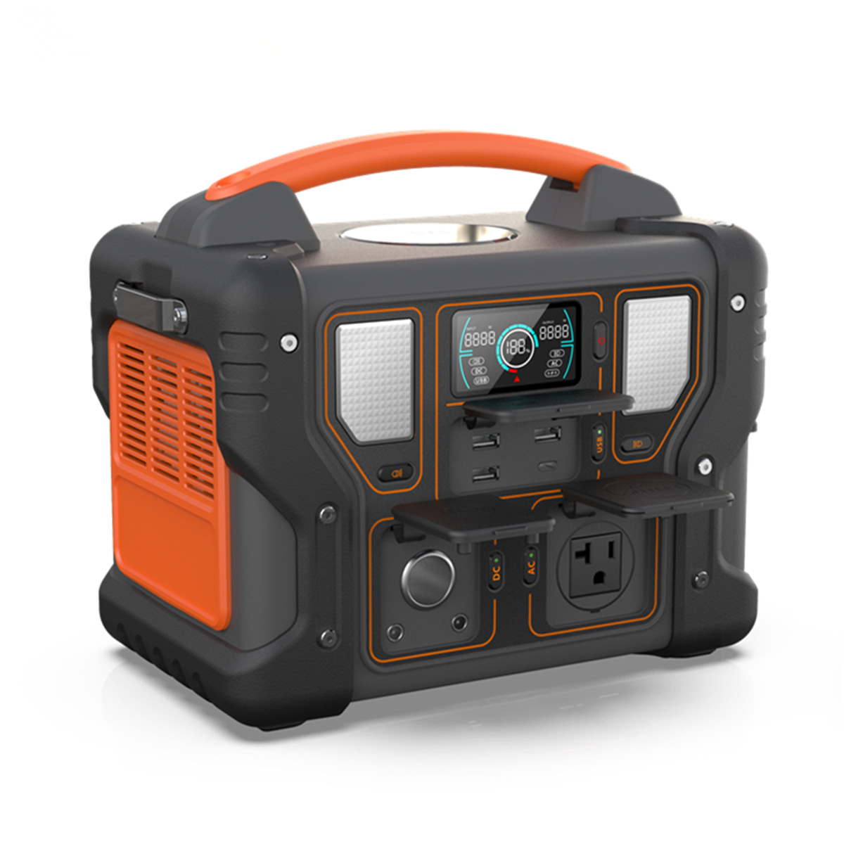 Fábrica 300-3000w estándar americano, japonés y europeo 220v de alta potencia de litio portátil de hierro fosfato de energía al aire libre fuente de alimentación de almacenamiento