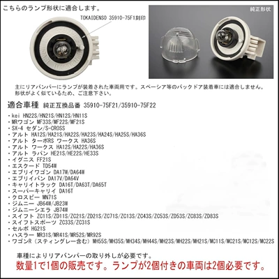Original Car Plug-In Led – License plate lamp