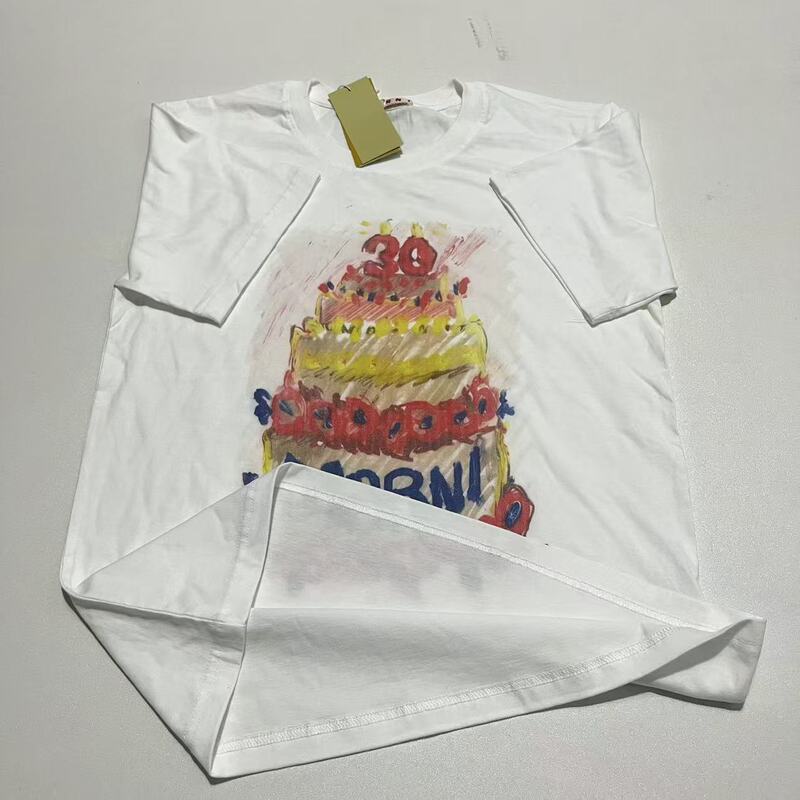 Cross-border bestseller in Japan and Korea: Mar30th anniversary birthday cake print casual cotton T-shirt for men and women couples Cross-border bestseller in Japan and Korea: Mar30th anniversary birthday cake print casual cotton T-shirt for men and women couples