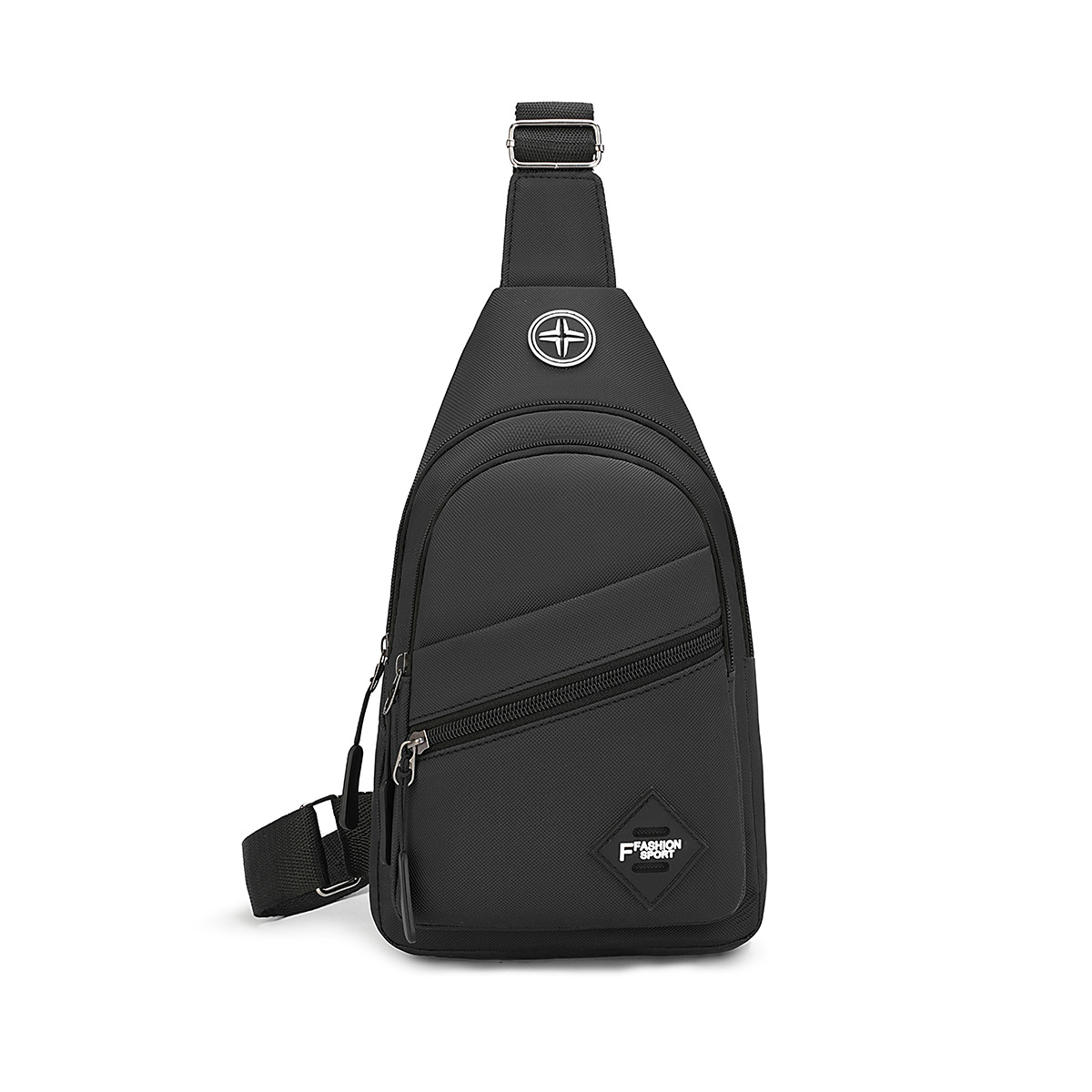 Bolso de pecho para hombre de comercio exterior Bolso de pecho para deportes al aire libre Bolso de moda para pareja casual para hombre Bolso bandolera de gran capacidad