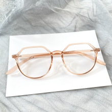 韩国超轻透明眼镜框小脸椭圆形小框可配高度数高度近视超薄17156