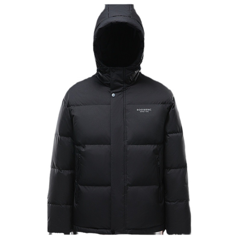 Invierno nuevo hombre algodón corto con capuzas de moda chaqueta caliente y gruesa chaqueta casual chaqueta suelta