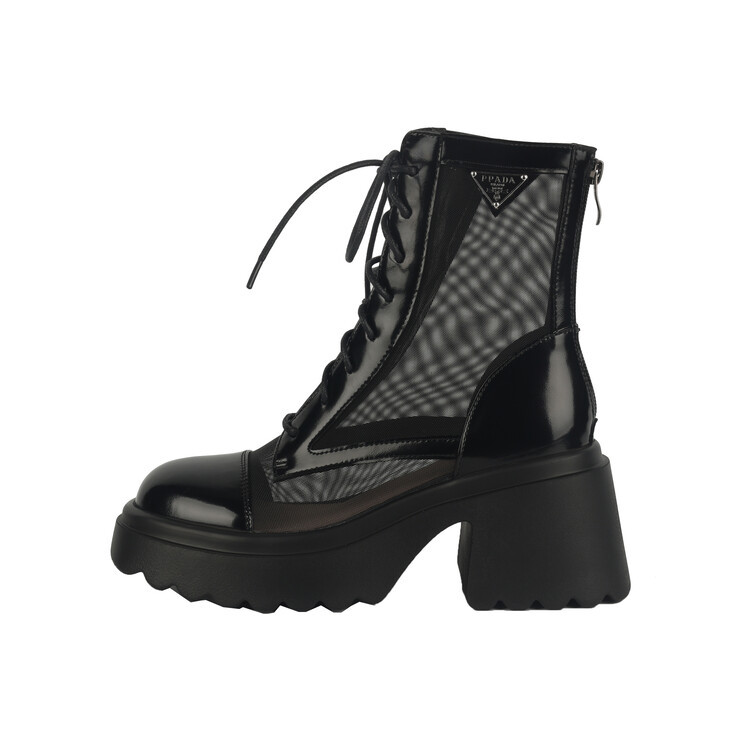 Boot Martin đục lỗ da thật đế dày thoáng khí mùa hè cho nữ — Màu đen, Màu trắng be chi tiết 11