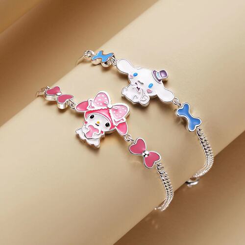 Sanrio Jade Dog Bracelet Melody Trendy Men and Women Versatile Cute Niche Design Best Friend Student Accessories