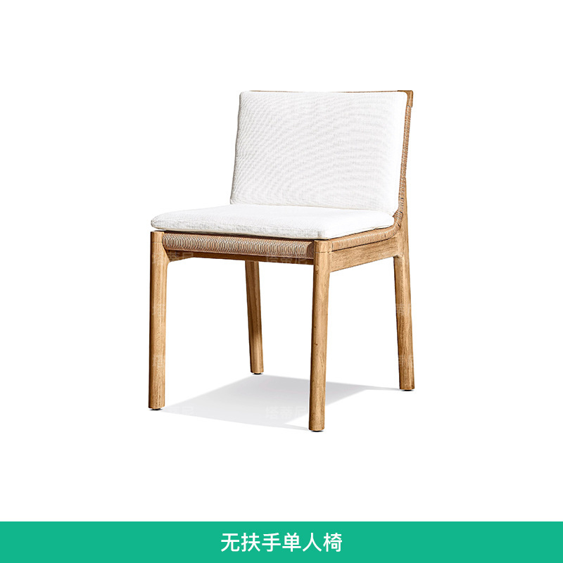 Mesas y sillas de exterior para ocio al aire libre, mesa larga de madera maciza para jardín, conjunto de mesa y sillas de teca impermeables para terraza de villa de alta gama. image 10
