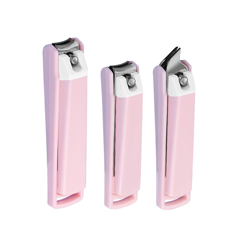Resistente a salpicaduras lindos pinzas de uñas conjunto zanja con un solo gran al por mayor pinzas de dibujos animados cuchillo de uñas cortador de uñas piel muerta