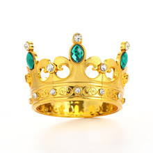 跨境塑料小号生日 派对 节日儿童皇冠高级感圆形