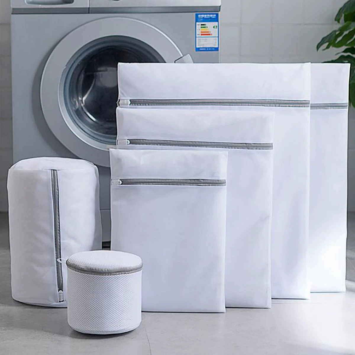 Заводская сумка для стирки с прямыми волосами, утолщенная тонкая сетка, серая сумка для стирки на молнии, машинная стирка, сумка для ухода за одеждой, дорожная сетчатая сумка для хранения на складе