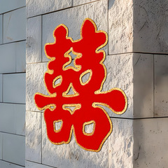 结婚喜字婚庆用品大全婚房装饰套装囍字布置单元门贴大门贴纸