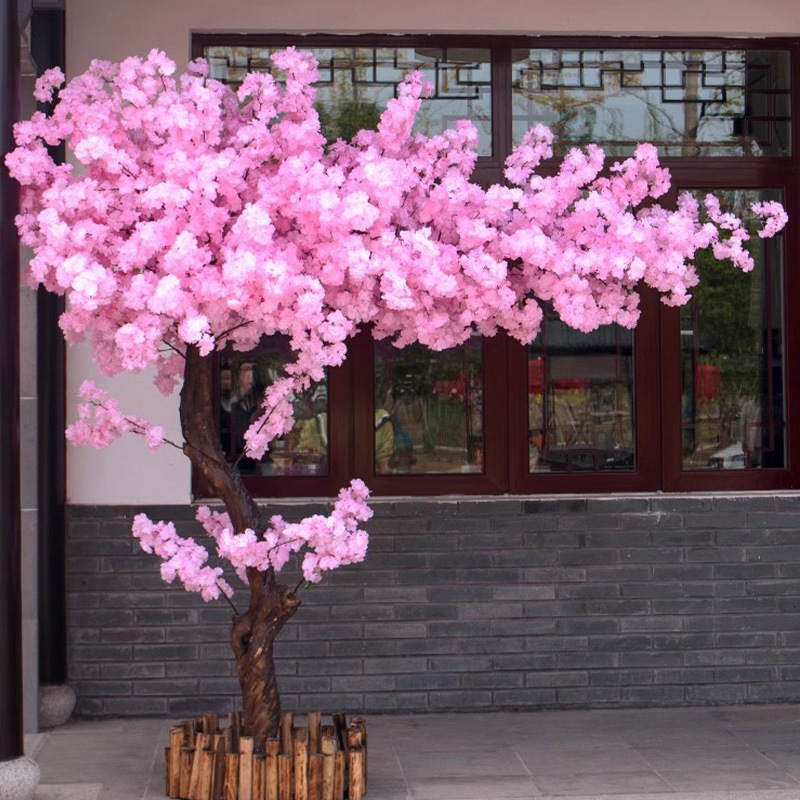 桜の木のシミュレーションの木の造景の造花のホテルのデパートの大型の桃の花の木のハイエンドの軽豪華な室内外の装飾の飾り物|undefined