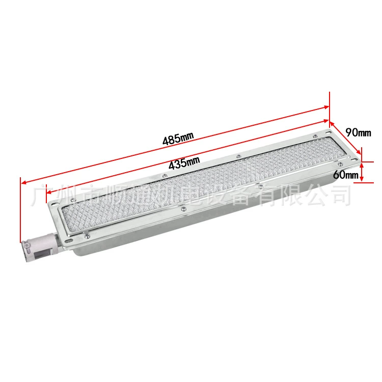 Инфракрасная плита, коммерческая плита для барбекю, газовая, природный газ, без горелки с открытым пламенем, машина для барбекю, пожарная вытяжка