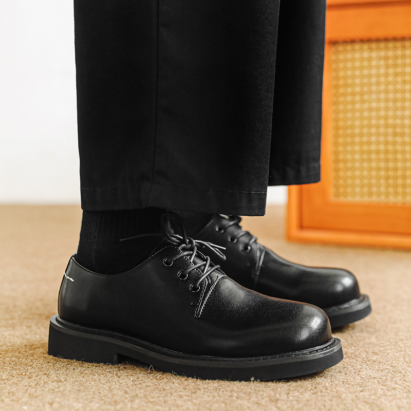 Men's Derby shoes big toe leather shoes men's spring and autumn new men's shoes