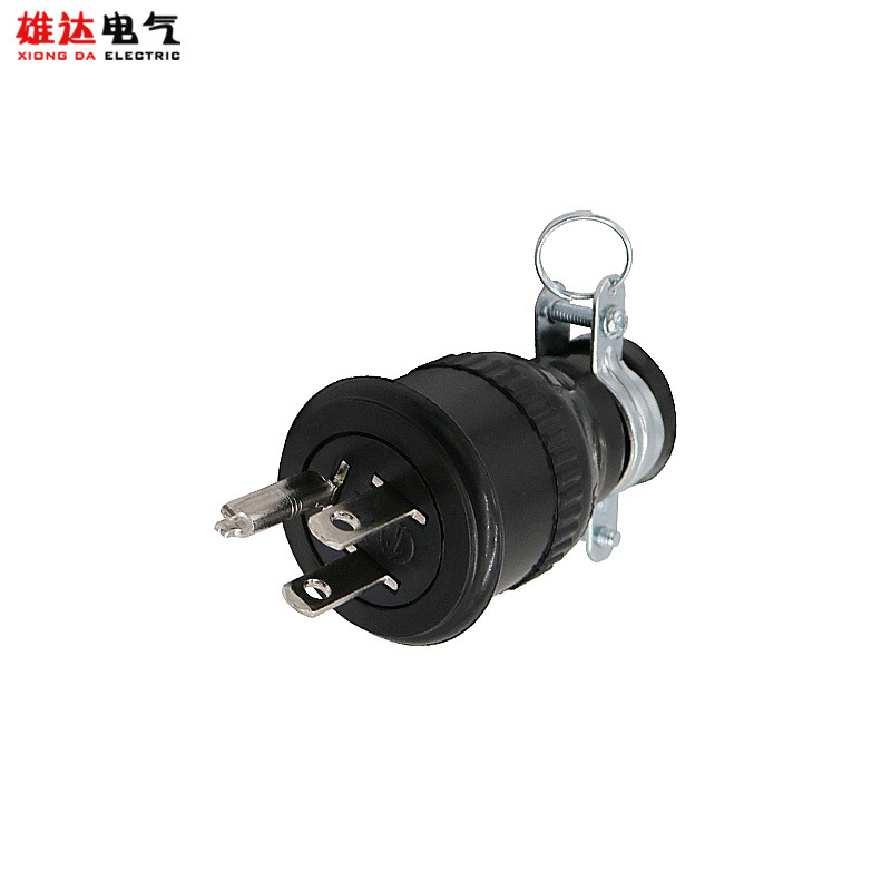 雄达/XIONGDA LK7004 美标工业插头 15A 美规电源接线插头 125V