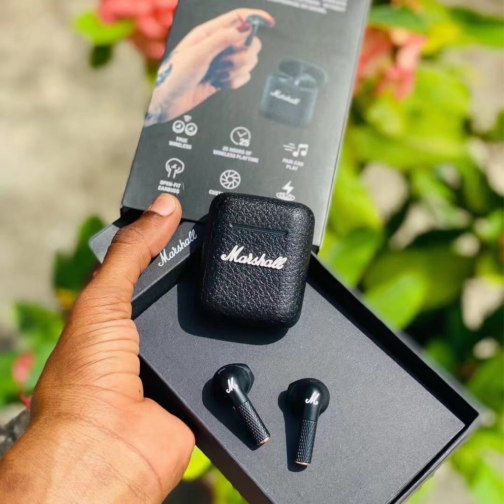 Wireless earbuds (Marshal) M3, ANC noise reduction, Bluetooth, charging case