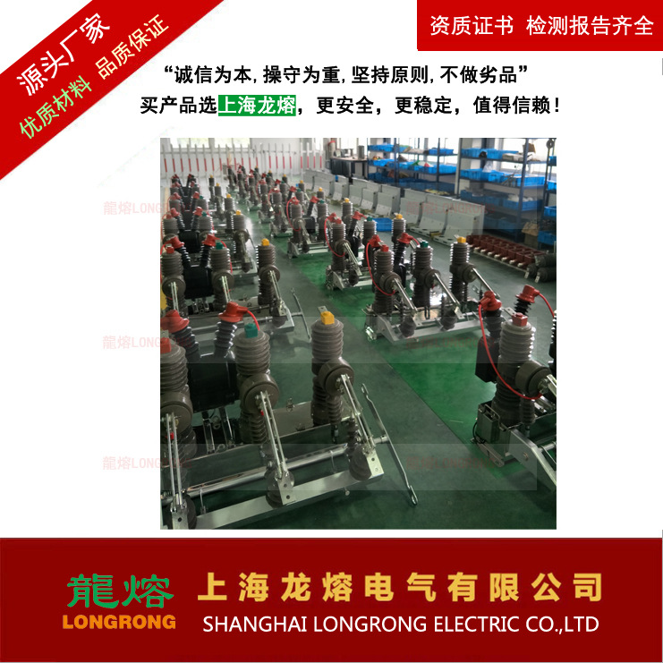 户外高压真空断路器ZW32-12G/630-20柱上开关电动带隔离高压断路