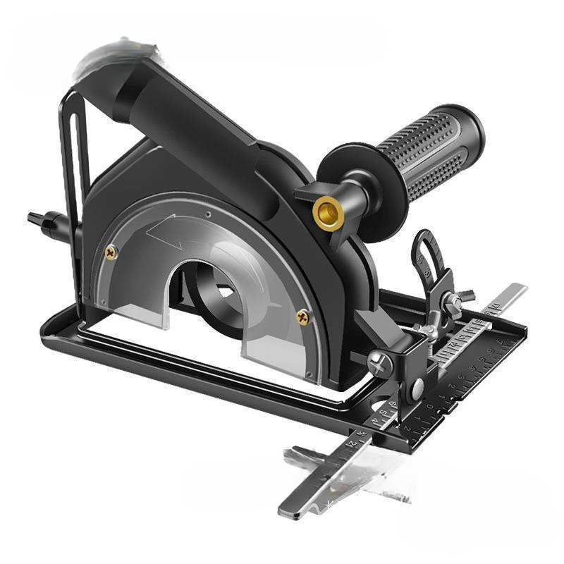 Soporte de máquina de corte de pulido cubierta de polvo sierra eléctrica conjunto de base abierta molino de ángulo de mano modificación accesorios de cubierta protectora