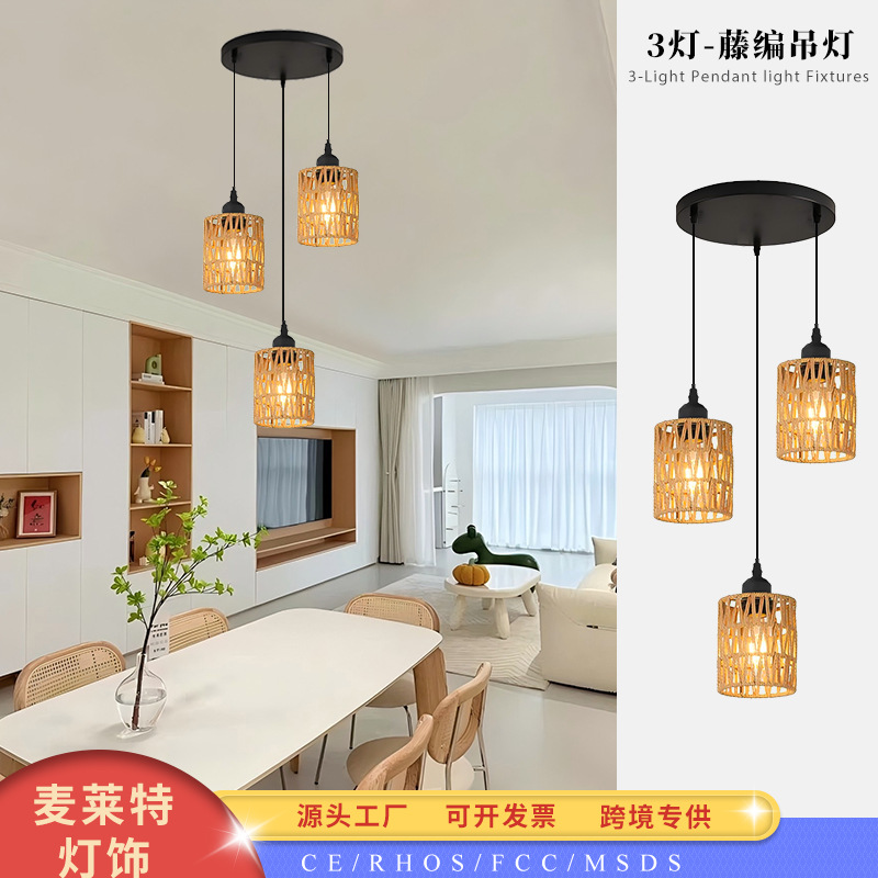 Woven bar ceiling lamp for hood for living room for hotel for…