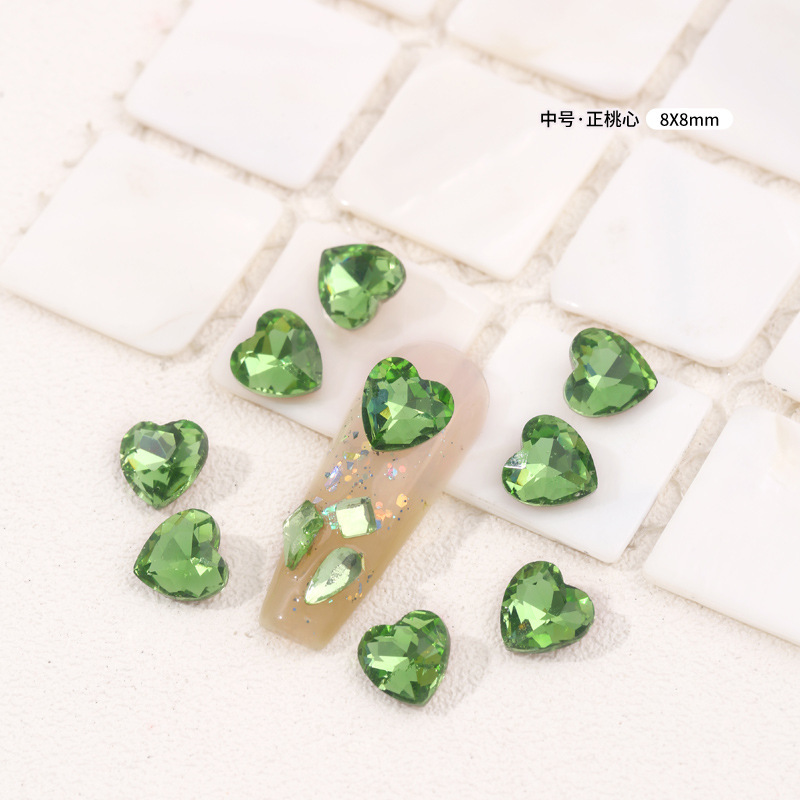 [피치하트·미디엄]8x8mm 싱글