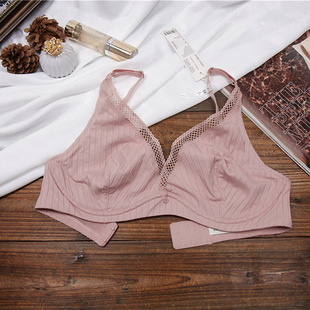 ESPRI */Esprie Women's Bra Ultra-thin Bra Summer Deep V Sexy Bra with Small Underwear 75BD