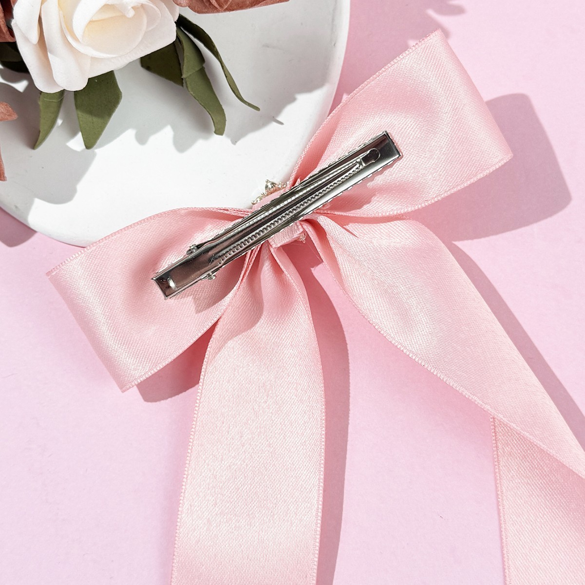 Bow Knot Pattern Lady Sweet Women's Bow Knot Ribbon Hair Clip