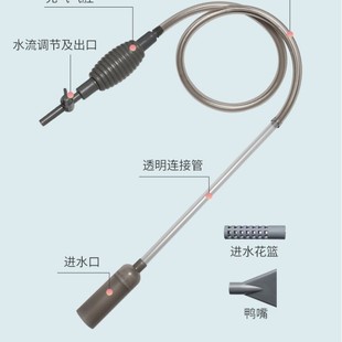 Sand washing turtle tank tool to change feces fish tank water changer small artifact fish pumping large cleaning siphon pipe