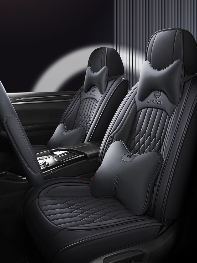 Cross-border Amazon full leather car cushion 3D three-dimensional all-inclusive universal cushion