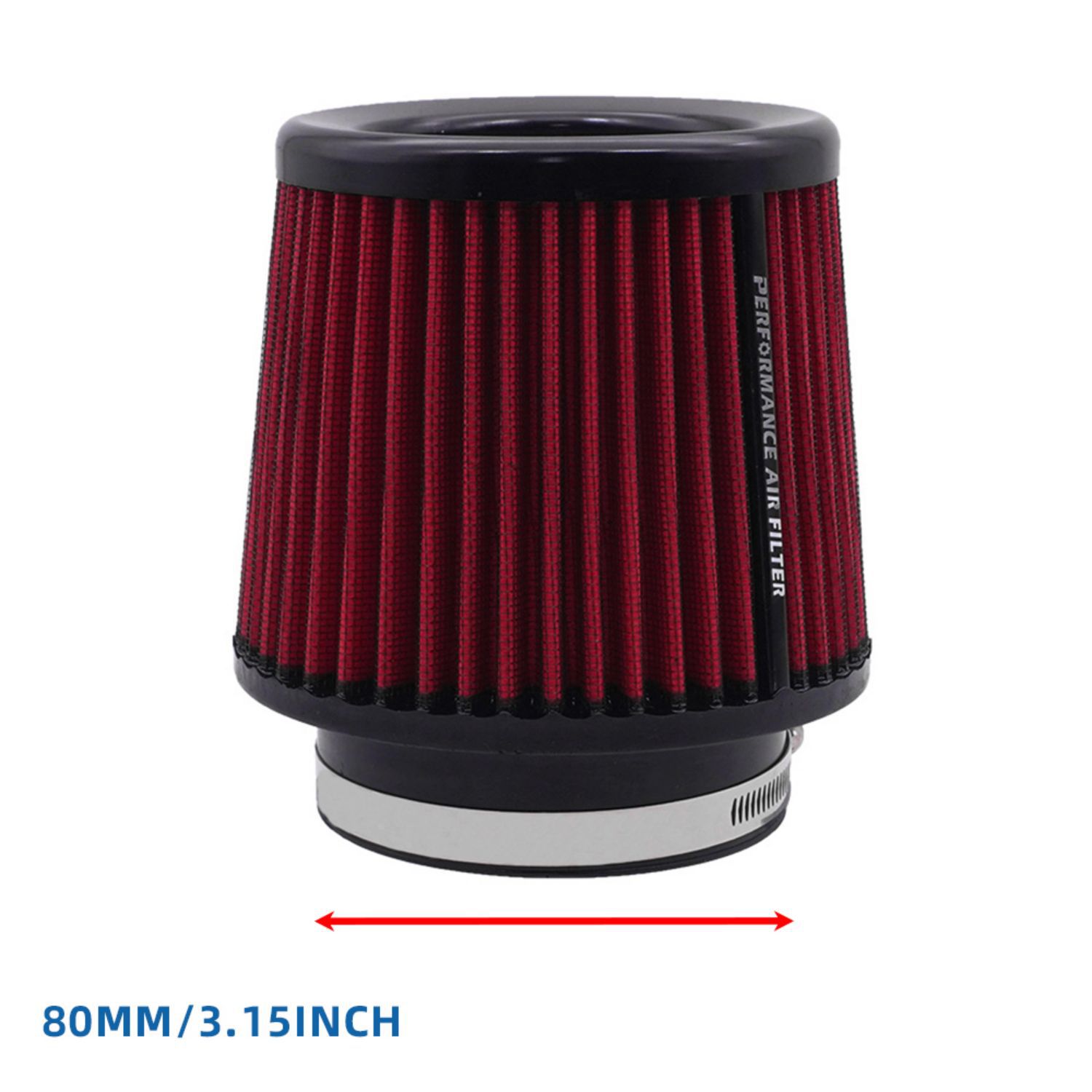 63 76 80 89 101mm car cold intake modified mushroom head air filter engine filter
