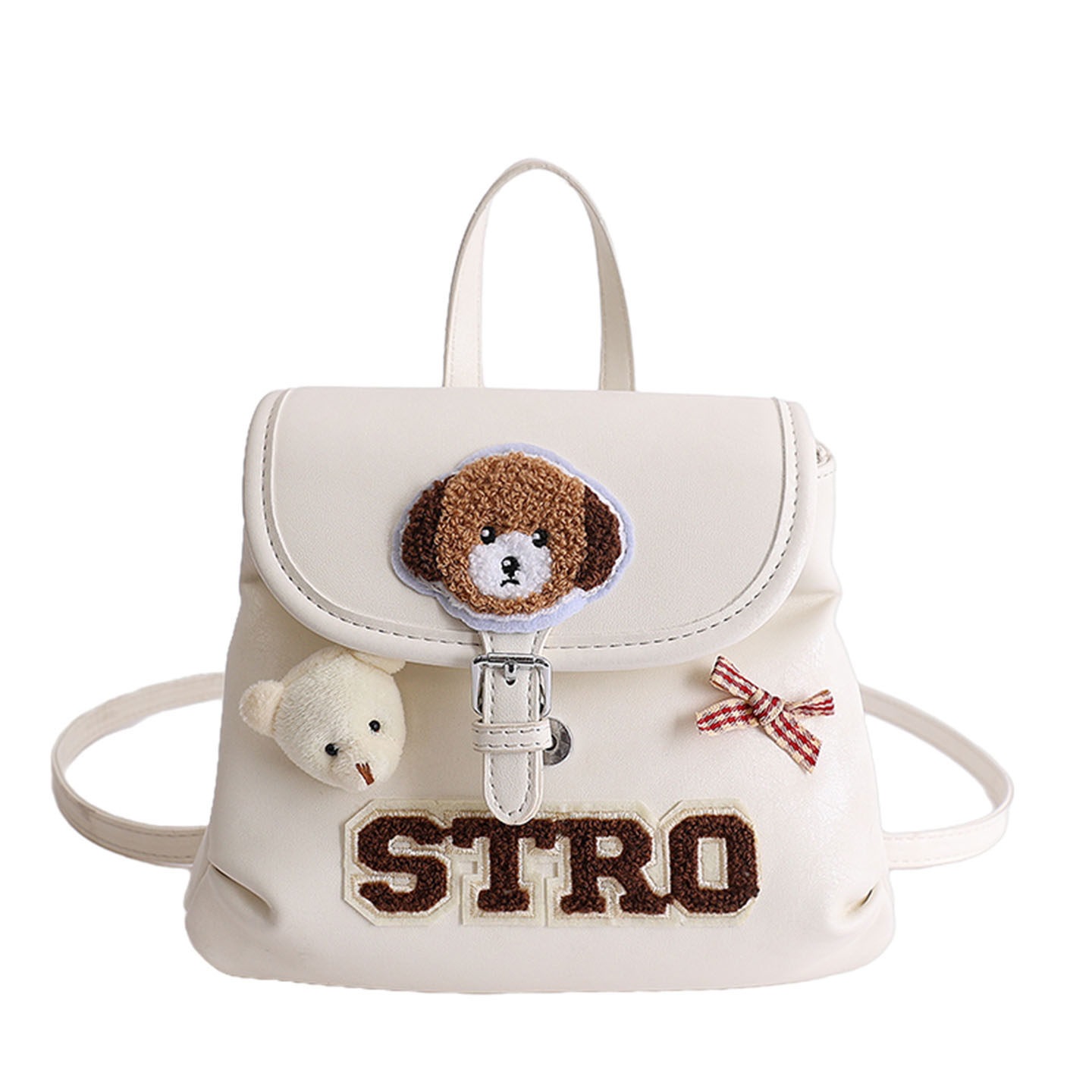 Tide retro nuevo 2026 cachorro nicho de dibujos animados femeninos, mochila coreana, mochila encantadora de moda para viajar