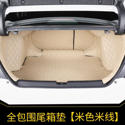 Trunk Mat Generation Civic Trunk Mat - quilted-and-embroidered-beige-all-inclusive-tailbox-pad-single-note-model-year