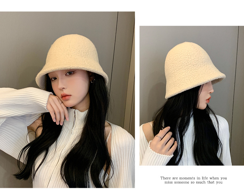 Cappello alla pescatora in lana d'agnello donna autunno inverno_voghion.com