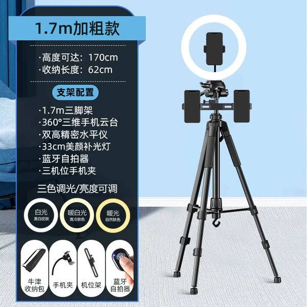 Professional fill light, set, tripod, organizer bag, 1.7m, 33cm