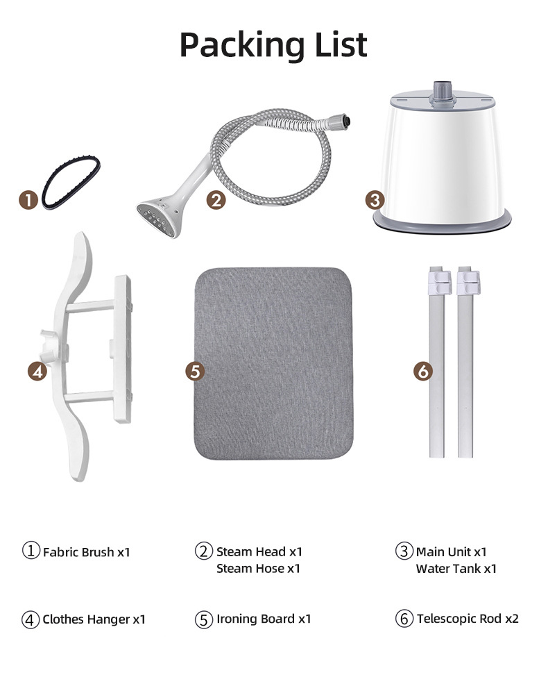 High-power Standing Garment Steamer蒸汽熨衣机欧美英规现货