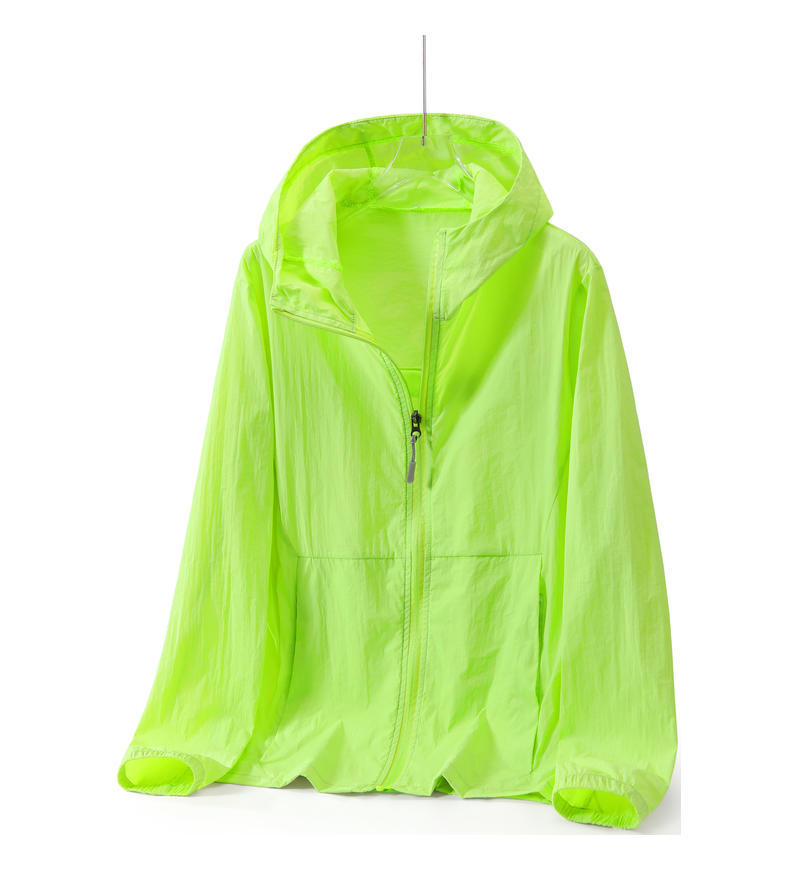 Ropa de protección solar de verano personalizada logotipo anti-UV al aire libre ligera y delgada permeable nylon con capuchón ropa de piel de protección solar