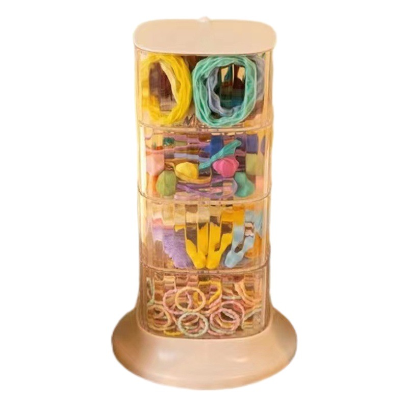 Joyería caja de almacenamiento joyería horquilla luz lujo almacenamiento dormitorio a prueba de polvo escritorio transparente almacenamiento organizador caja