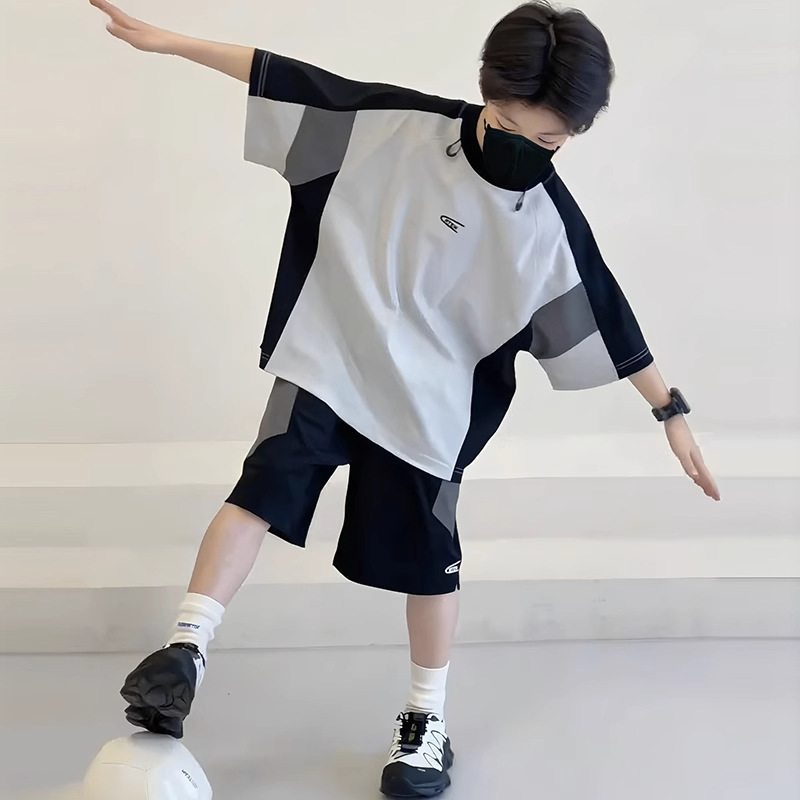 Children's Clothing Boys' Summer Quick-Drying Suit 2026 New Style Kidsren's Casual Sportswear Boys Handsome Summer Trendy for Older Kids