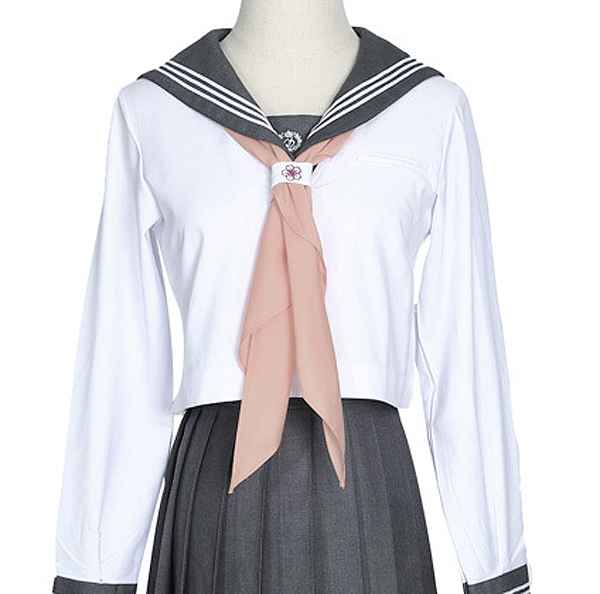 JK uniformes bufandas triangulares bufandas uniformes marineros bufandas universidades japonesas gran corbata marrón azul acuático