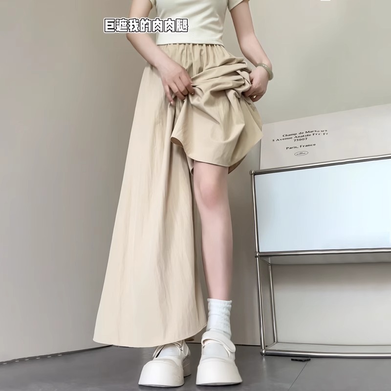 アプリコットアイスシルク山本キュロット女性の夏薄い 2025 新しいハイウエストカジュアルドレープ怠惰な綿とリネンのワイドレッグパンツ|undefined
