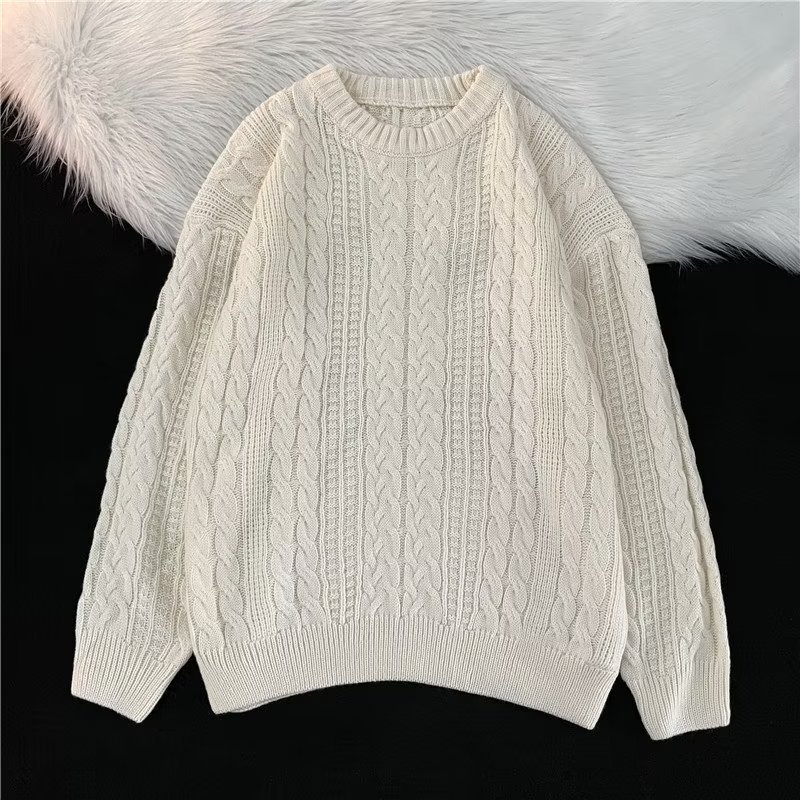 Bf retro 2024 suéter vintage japonés hombres y mujeres ropa de otoño ins estilo perezoso suéter suave y ceroso con botones