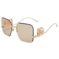 Gold frame light tea slices