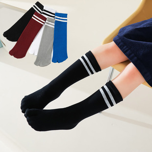 Children's Cotton High-tube Two-toe Socks Autumn and Winter Comfortable Sweat-absorbent Cotton Thumb Socks Size Children's Socks